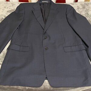 Loro Piana Hickey Freeman 100% Wool Navy Pinstripe Blazer Sport Jacket 46R Men’s